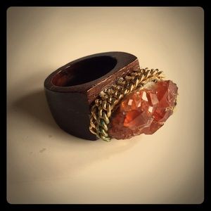 Orange Agate Ring